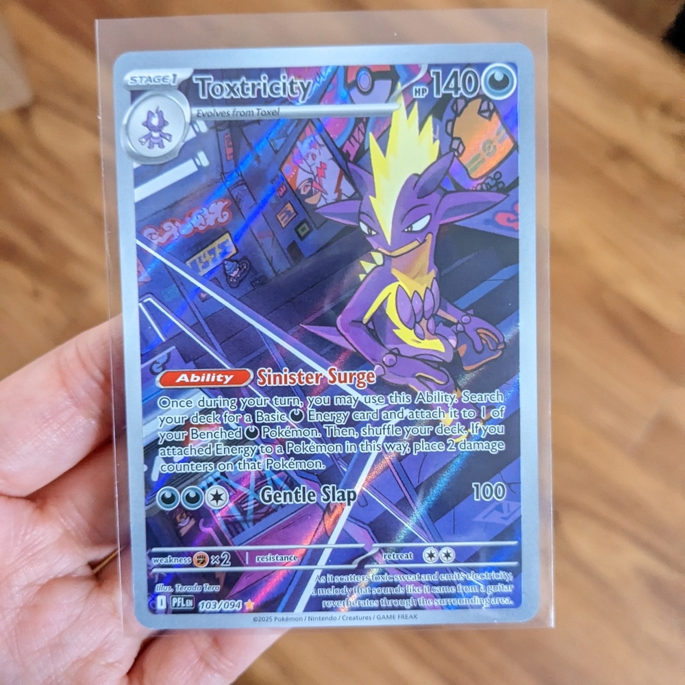 Pokemon Toxtricity Phantasmal Flames Pokemon Card - Illustration Rare 103/94 🔥